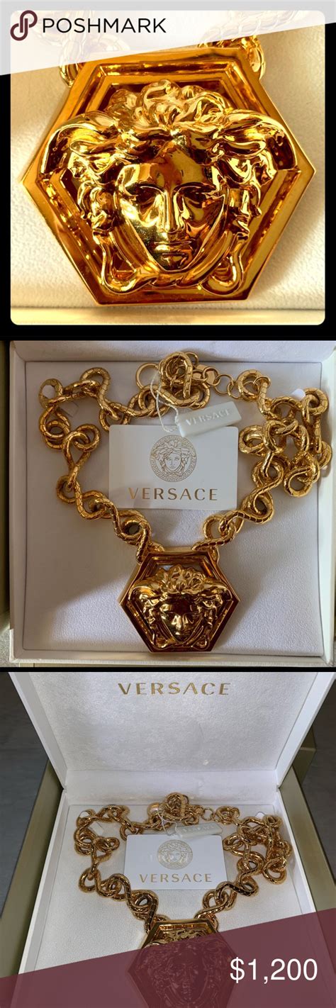 Versace X Haas Brothers 2013 Limited Edition Gold Necklace 